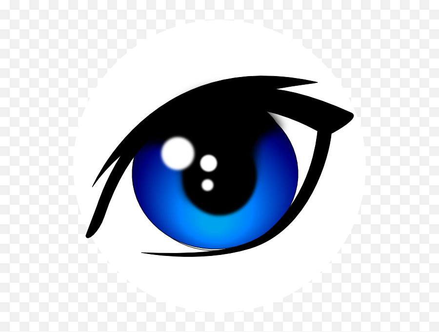 Transparent Anime Eyes Png - Vector Blue Eye Png Emoji,Anime Eyes Png