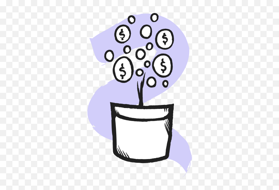 Grow Your Money Clipart Illustration In Png Svg Emoji,Money Tree Clipart