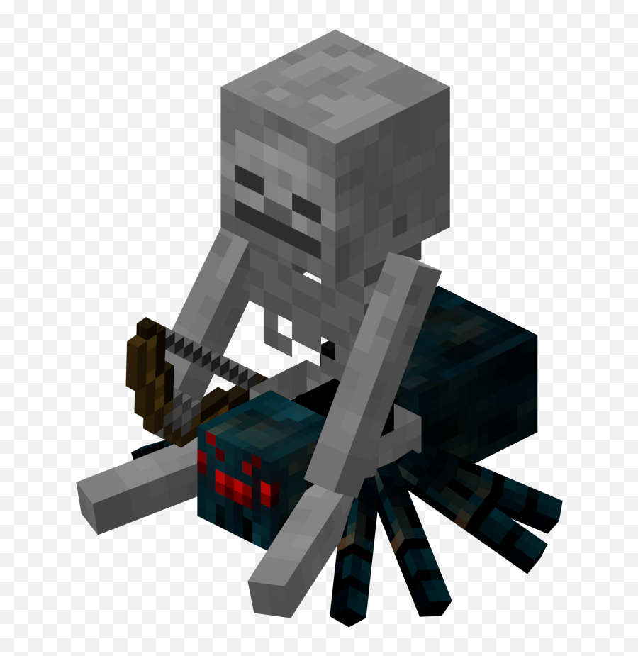 Minecraft Jockey Skeleton Mob Spawning - Transparent Minecraft Skeleton Emoji,Minecraft Transparent