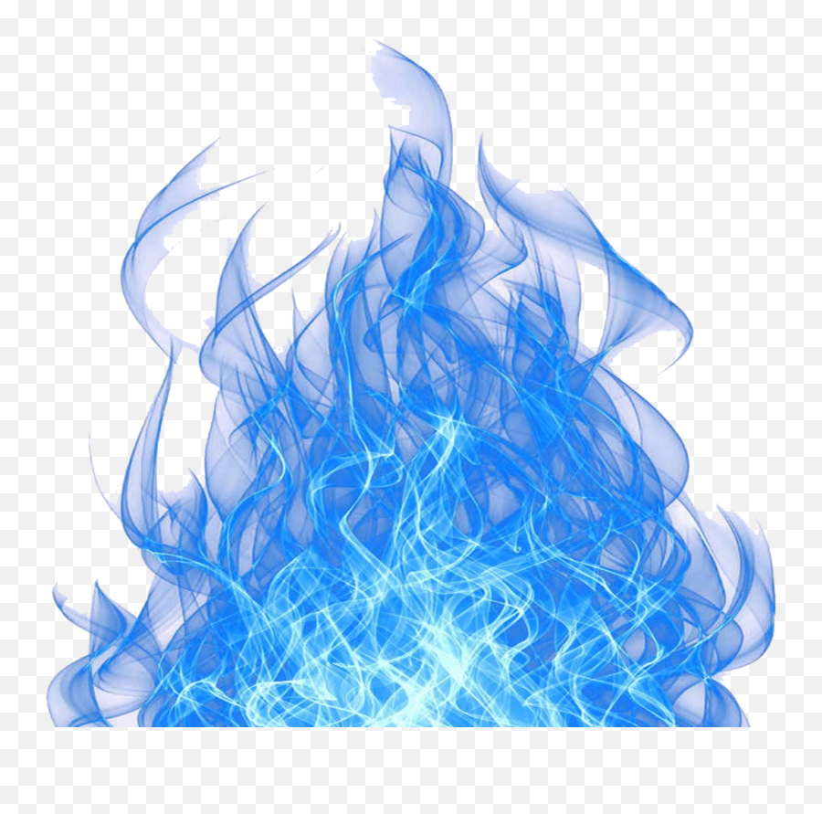 Blue Flame Transparent Background - Transparent Transparent Background Blue Flames Emoji,Fire Transparent