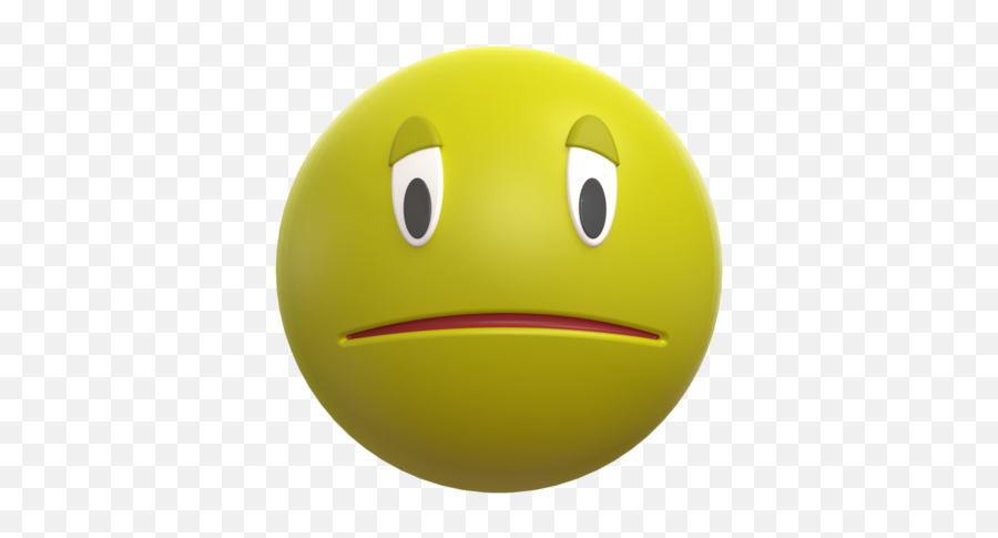 Sad Emoji 3d Cad Model Library Grabcad - Happy,Sad Emoji Png