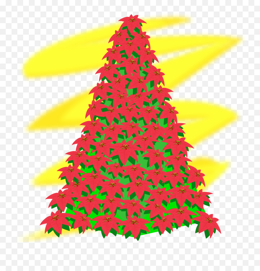 Clipart Tree Vector Clipart Tree Vector Transparent Free - Christmas Tree Of Flowers Clipart Emoji,Christmas Tree Outline Clipart
