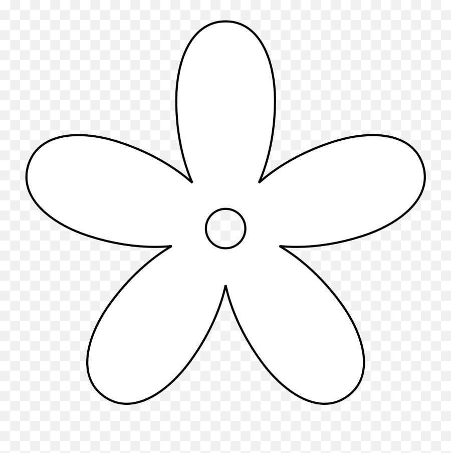 Flower Black And White Flowers Clip Art - Tscra Emoji,Flower Clipart Black And White