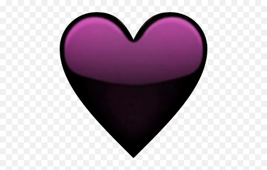 Emojis Corazones De Whatsapp Png - Transparent Purple Black Heart Emoji,Corazones Png