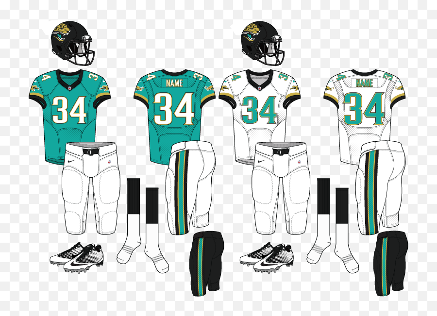 Jaguars Concept Nfl Outfits 32 Nfl Teams Football Uniforms - St Louis Rams Uniform Concept Emoji,Nfl Team Logo 2015