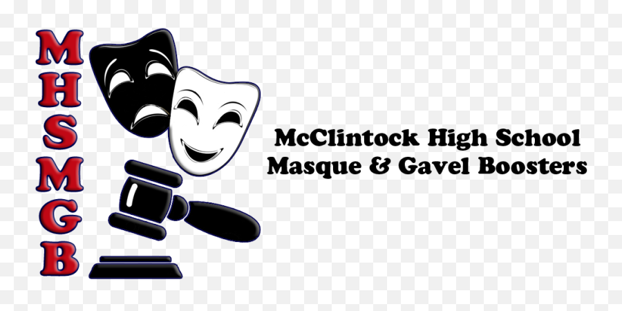 Mcclintock High School Masque And Gavel - Pamplona National High School Emoji,Gavel Logo