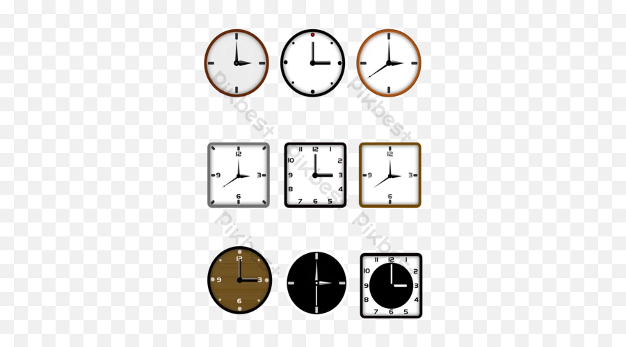 Time Clock Templates Free Psd U0026 Png Vector Download - Pikbest Solid Emoji,Aesthetic Clock Logo