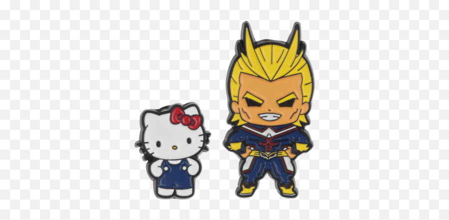My Hero Academia X Hello Kitty - Pin All Might Emoji,All Might Face Transparent