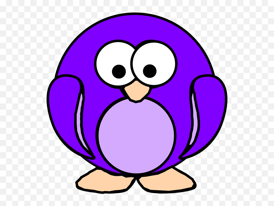 Purple Penguin Clip Art - Purple Penguin Clker Emoji,Royalty Free Clipart