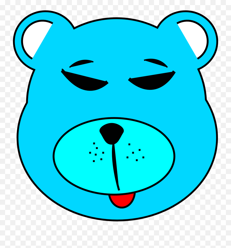 Blue Bear Clipart - Clip Art Emoji,Bear Clipart