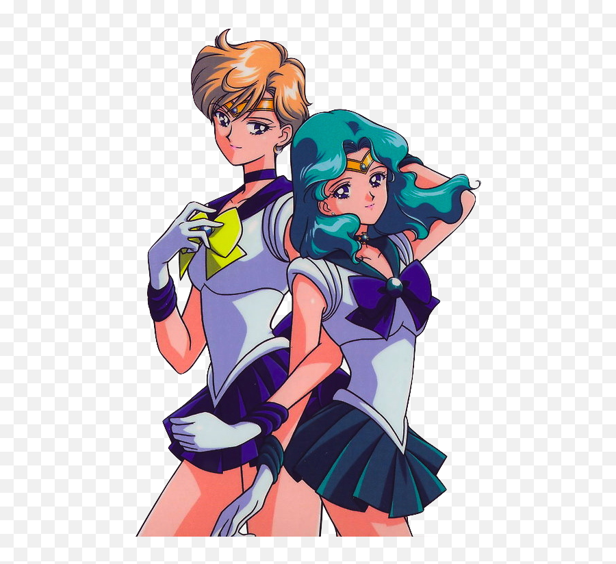 Love Sailor Neptune And Sailor Uranus Emoji,Uranus Transparent Background
