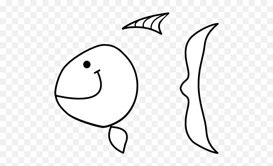 Fish Outline Clip Art At Clkercom - Vector Clip Art Online Emoji,Fish Outline Png