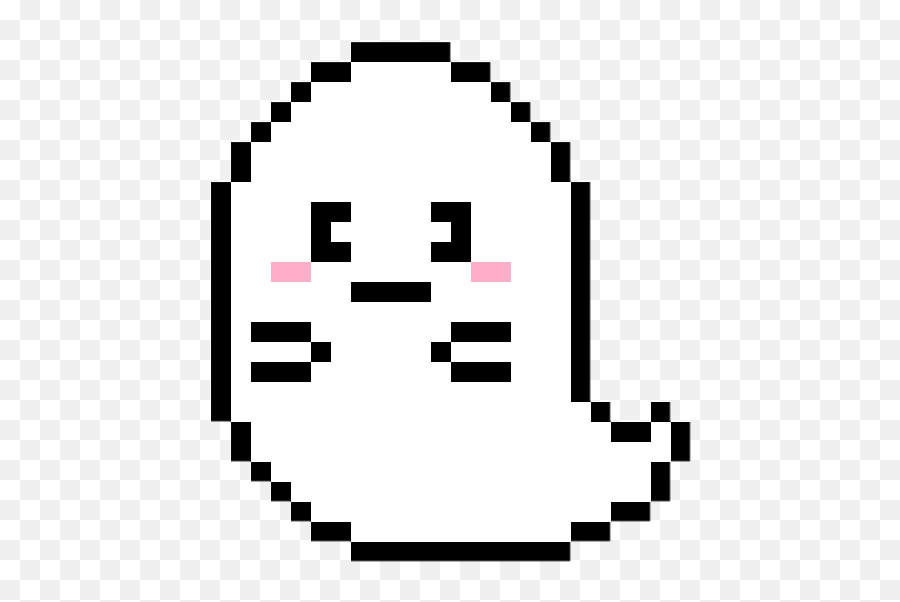 Art Ghost By Slhqueenbee - Pixel Art Ghost Full Size Png Emoji,Cute Ghost Png