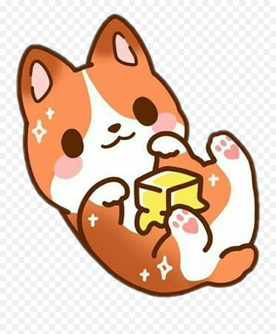 Freetoedit Cute Kawaii Fox Dog Food Butter Sprinkles Emoji,Sprinkles Transparent Background