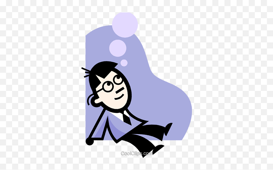 Businessman Thinking Royalty Free Vector Clip Art Emoji,Business Man Clipart