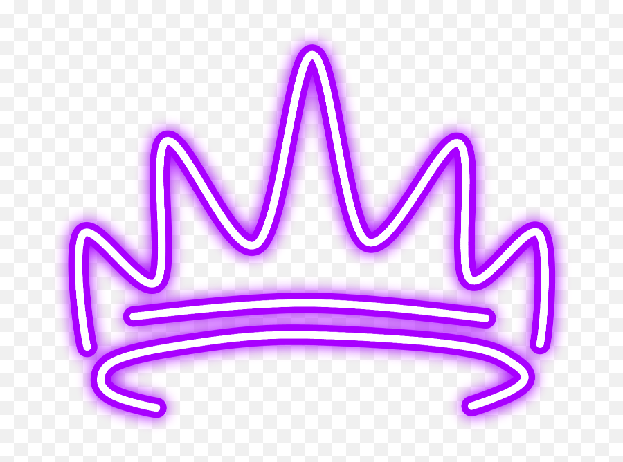 Neon Glow Crown Purple Hat Freetoedit Mimi Sticker Ftes Emoji,Purple Glow Png