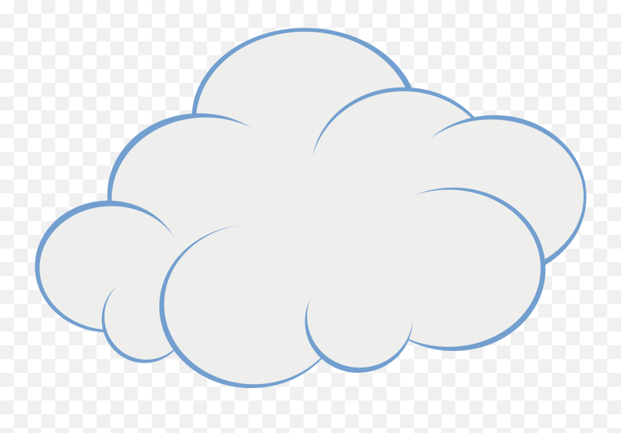 Windy Cloud Clip Art Clipart Clipart - Dot Emoji,Windy Clipart