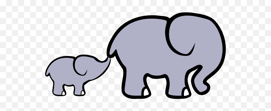 Library Of Baby And Adult Animal Jpg Royalty Free Stock Png - Clipart Elephants Emoji,Zoo Animals Clipart