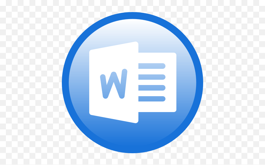 Word Microsoft Icon - Icon Word Emoji,Microsoft Word Logo