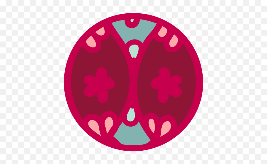 Red Pink Floral Design Sphere Flat - Transparent Png U0026 Svg Arnold Coffee Logo Emoji,Red Circle Transparent
