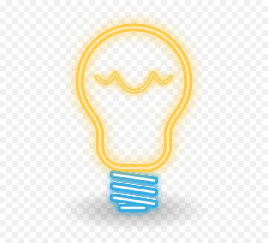 Lightbulb Clip Art At Clkercom - Vector Clip Art Online Light Bulb Neon Png Emoji,Lightbulb Clipart