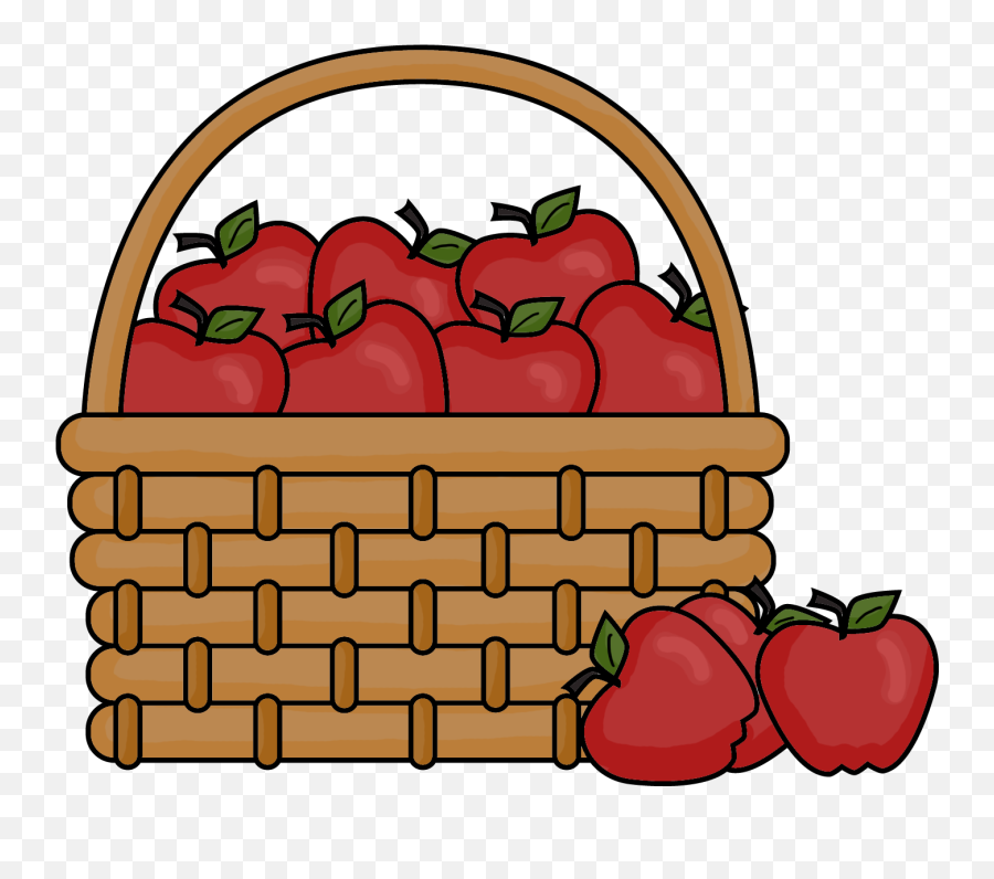 Apple Clipart - Apples In The Basket Clipart Emoji,Apple Clipart