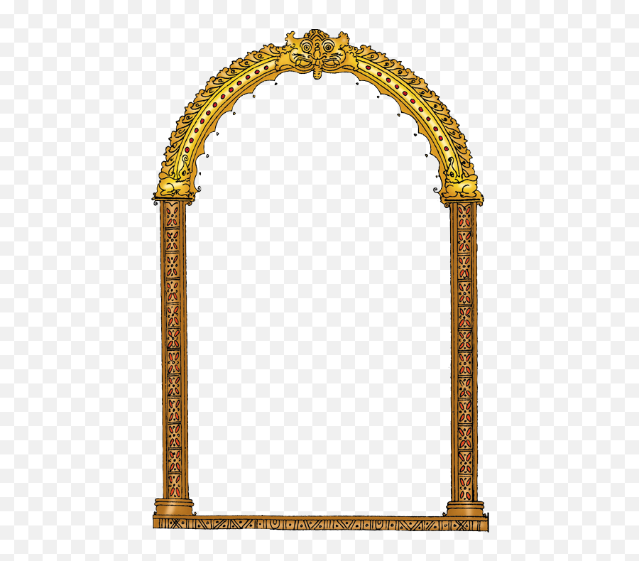 Frames Clip Arts - Gold Frame Arch Png Emoji,Gothic Border Png