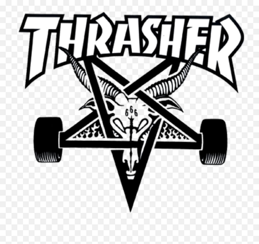 Skates Drawing Thrasher - Vector Thrasher Logos Emoji,Skate Logo Wallpapers