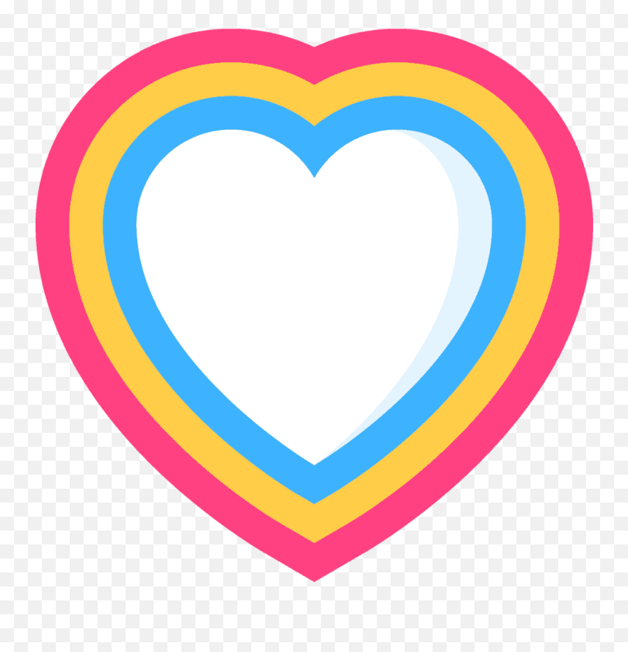 Rainbow - Girly Emoji,Rainbow Heart Png