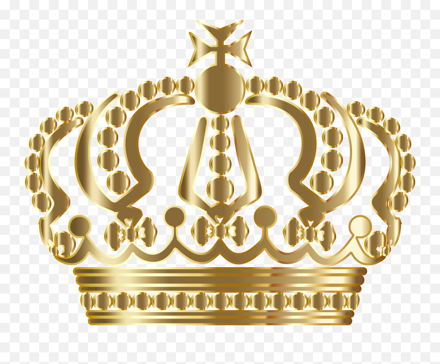 Golden Vector Crown Illustration Creative Free Transparent - Golden Crown Logo Transparent Emoji,Tiara Transparent Background
