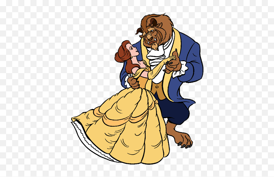 Belle And The Beast Clip Art Disney Clip Art Galore - Belle And Beast Dancing Clipart Emoji,Dancing Clipart