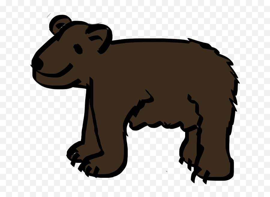 Brown Bear Clipart Beruang - Brown Bear Transparent Animal Figure Emoji,Bear Clipart