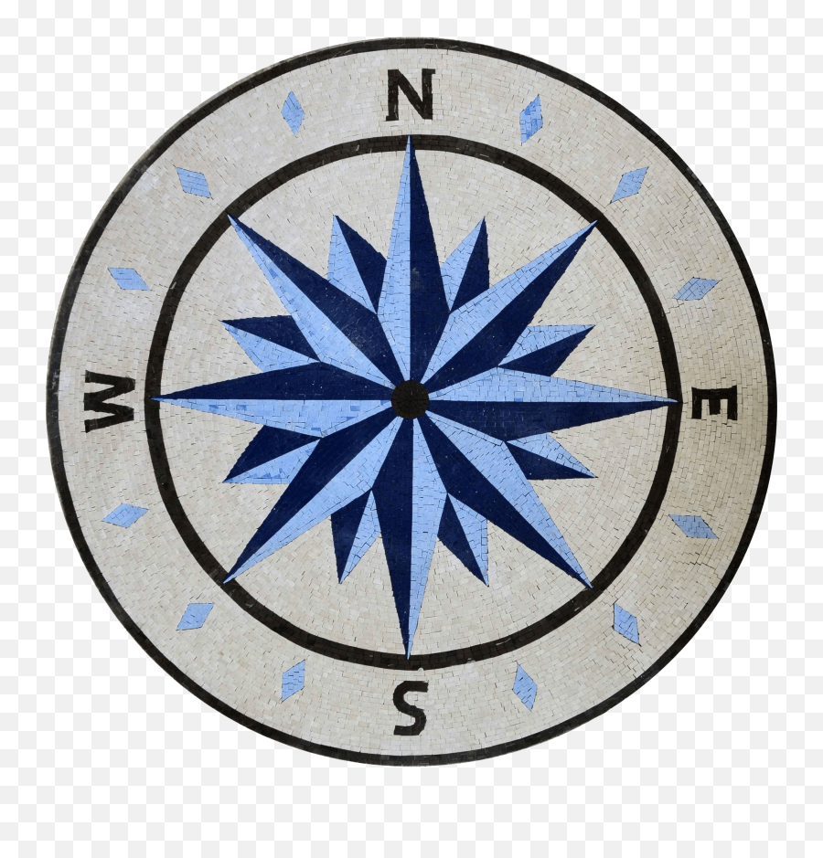 Regal - Compass Rose Mosaic Emoji,Transparent Compass Rose