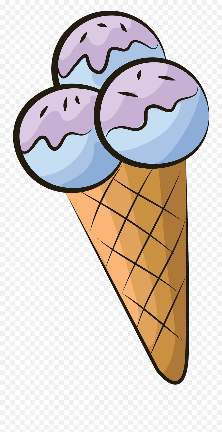 Ice Cream Cone Clipart - Ice Cream Cone Clipart Emoji,Ice Cream Cone Clipart