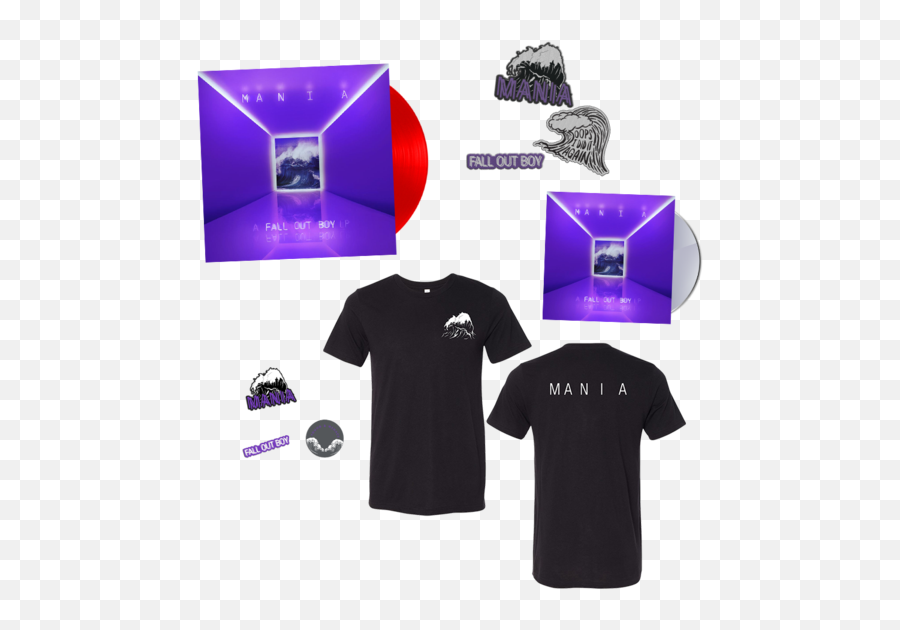 Menace Bundle Tshirt - Short Sleeve Emoji,Fall Out Boy Logo