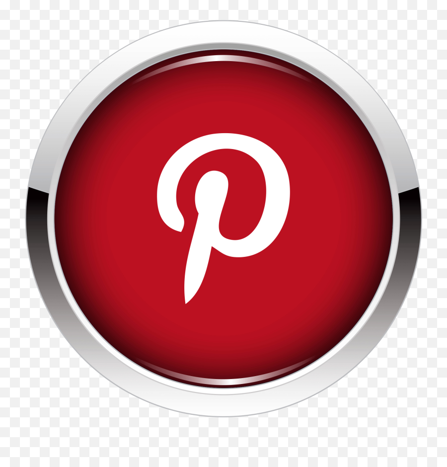 Pinterest Icon Button Png Image Free - Logo Png Hd Emoji,Pinterest Logo Png