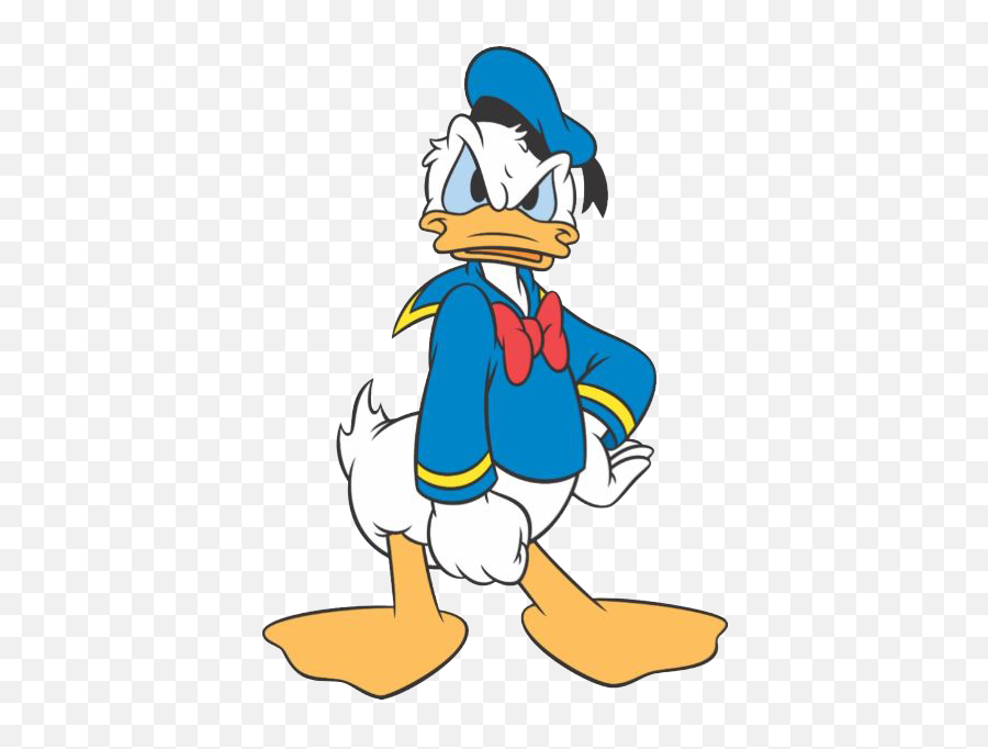 Download Donald Duck Angry Clipart - Imágenes Del Pato Donald Enojado Emoji,Angry Clipart
