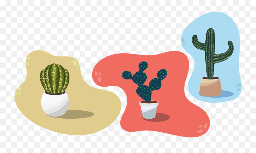 Cactus Plant Vector Transparent Png - Cactus Vector Png Emoji,Cactus Transparent Background
