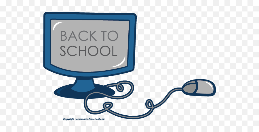 Free Back To School Clipart - Welcome Back To Online School Clipart Emoji,School Clipart