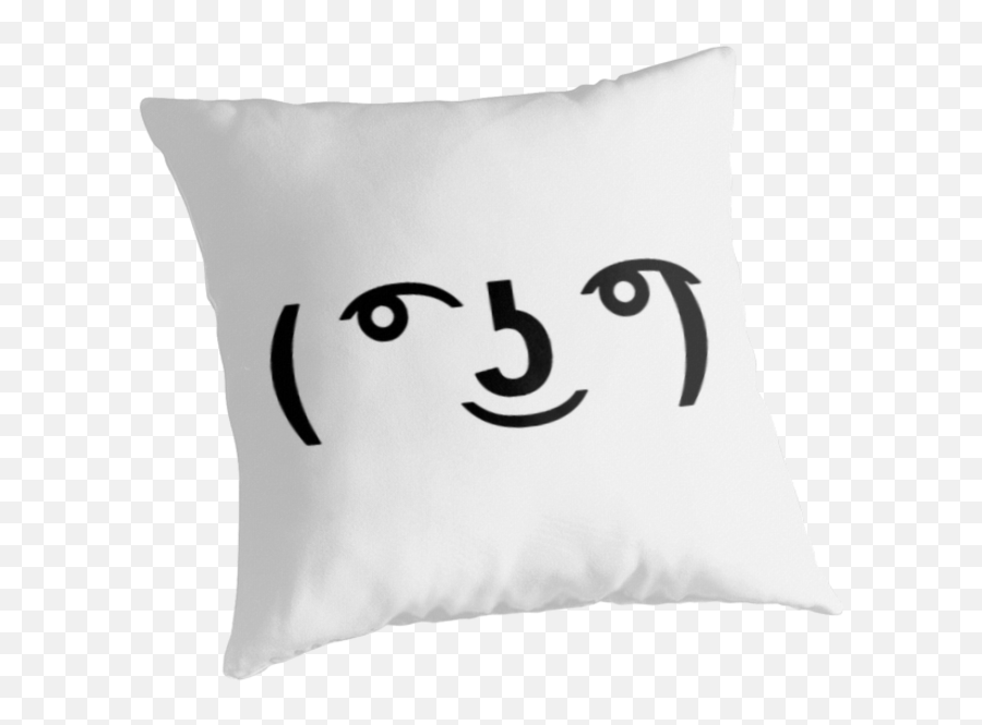 Lenny Face Throw Pillow Emoji,Lenny Face Transparent