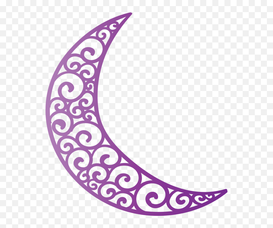 Ramadan Purple Violet Crescent For Ramadan Moon For Ramadan Emoji,Purple Png