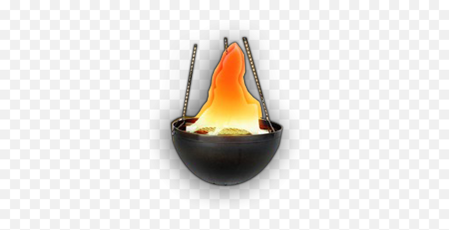 V106 Hanging Fire Cauldron - Hanging Fire Emoji,Fire Effect Png