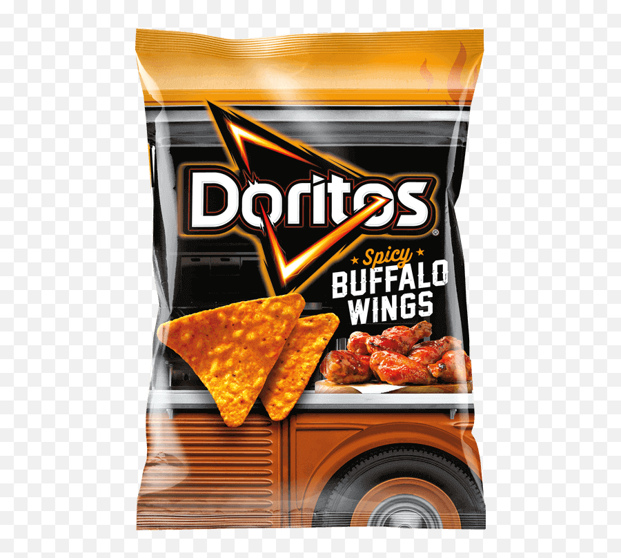 Doritos Spicy Buffalo Wings Corn Chips - Mountain Dew Doritos Emoji,Buffalo Wings Png