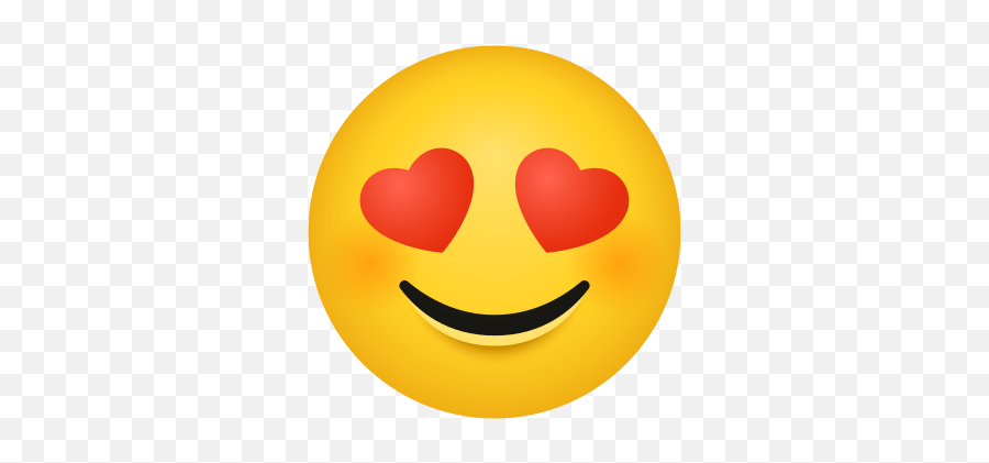 Smiling Face With Heart Eyes Icon - Happy Emoji,Heart Eyes Png