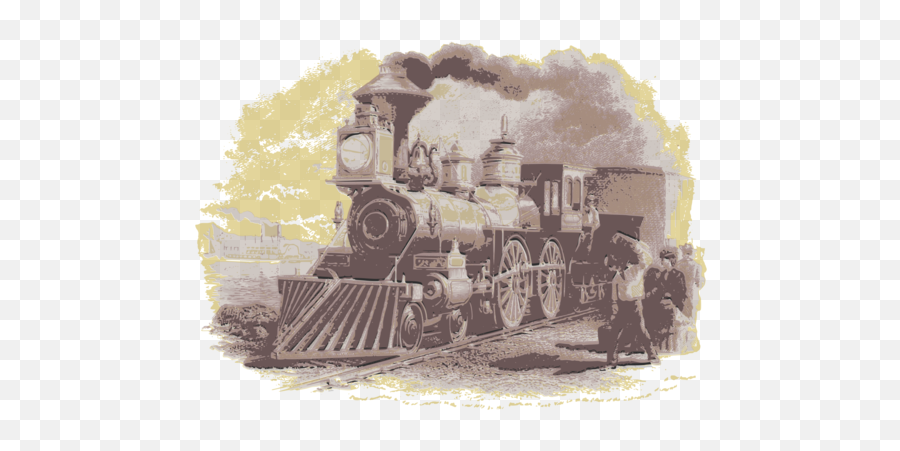 Rail Transport Train Steam Locomotive - Public Domain Image Emoji,Steam Locomotive Clipart