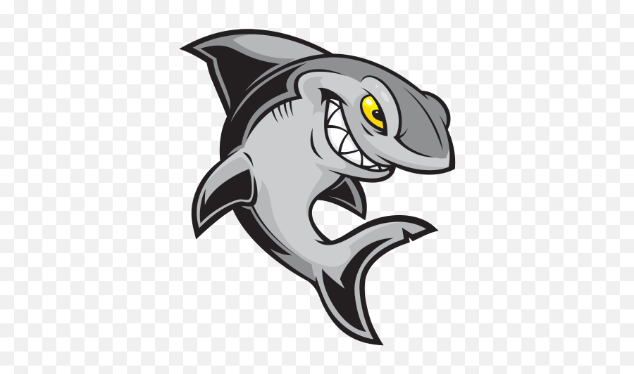 Printed Vinyl Shark Logo - Hammerhead Shark Emoji,Shark Logo