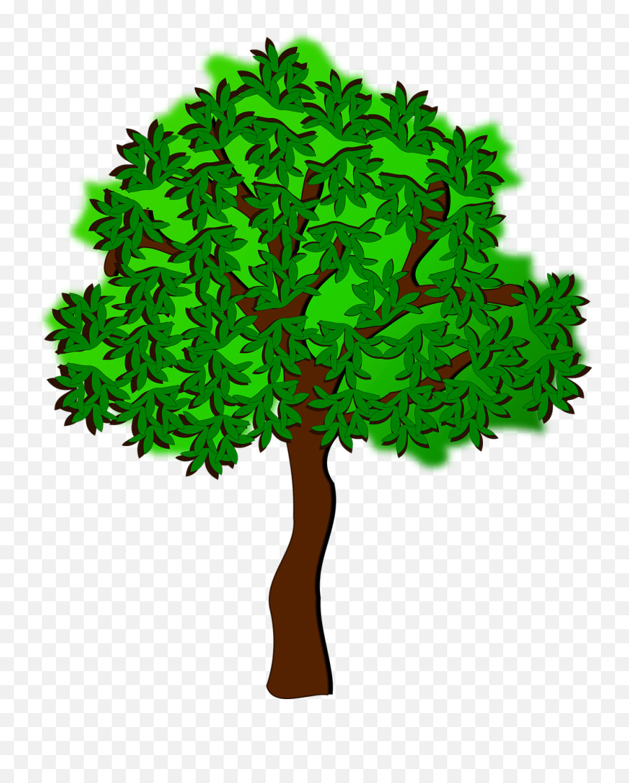 Tree - Public Domain Free Tree Clipart Emoji,Lake Clipart