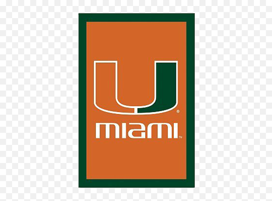 University Of Miami Flag - Miami Hurricanes Emoji,University Of Miami Logo