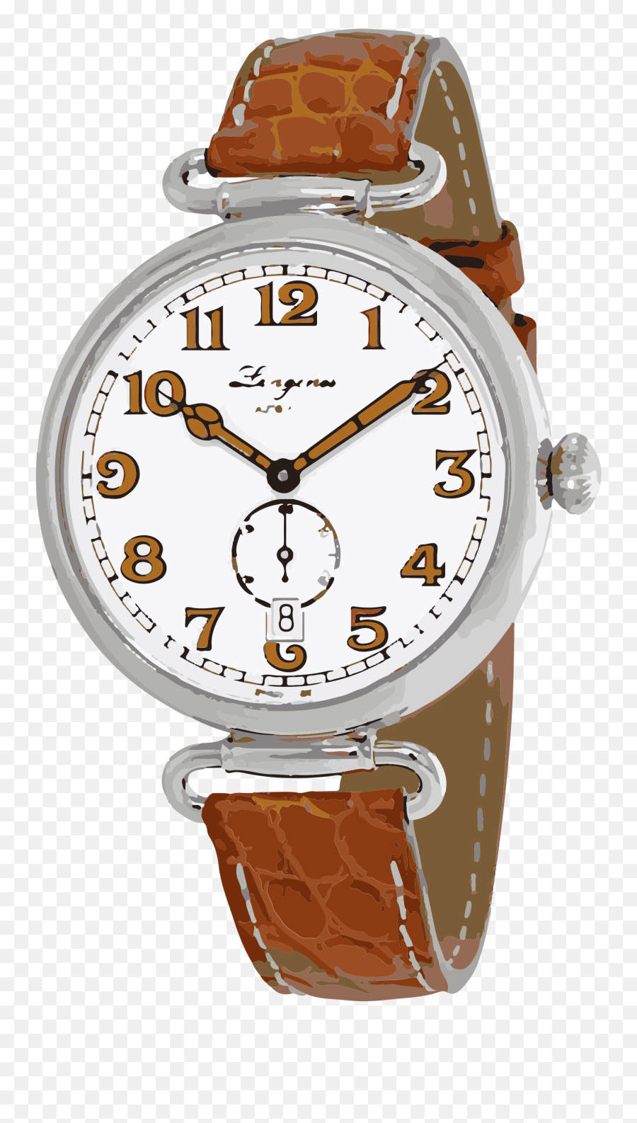 Watch Clipart - Longines Heritage 1918 40mm Hd Png Download Watch Strap Emoji,Watch Clipart