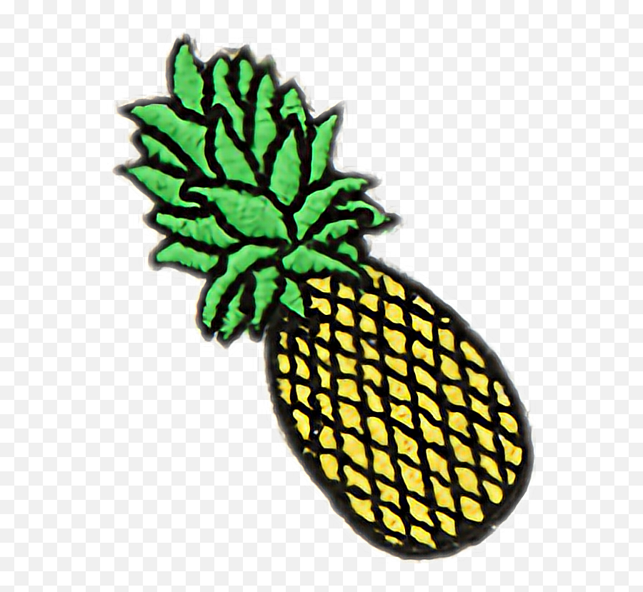 Summer Pineapple Patch Tumblr Sticker By Iamspeed Emoji,Pineapple Png Tumblr